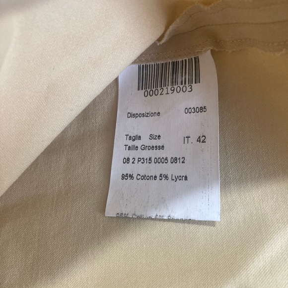 Piazza Sempione Audrey Straight Leg Pants Brown / Beige Size 42 Italian - Picture 13 of 16